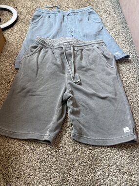 RSQ Men's Athletic Shorts in Light Blue and Gray